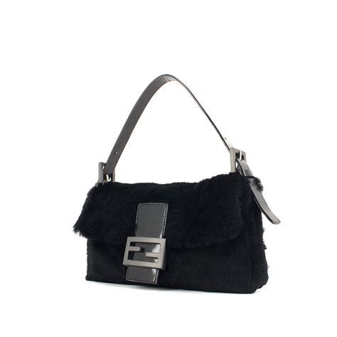 borsa fendi nera|Baguette .